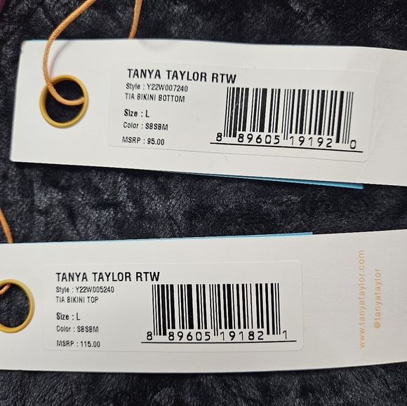 NWT Tanya Taylor Tia Bikini In Pink Fuschia Floral Size L 2 Piece FULL SET - Picture 9 of 11